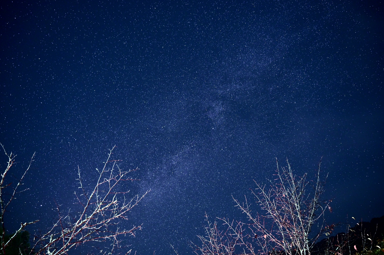 奥多摩湖の星景